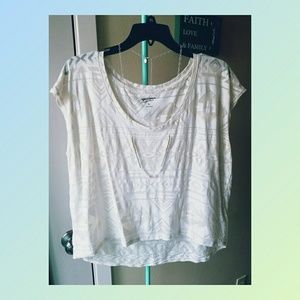 AZTEC STYLE OVERSIZED CROP TEE